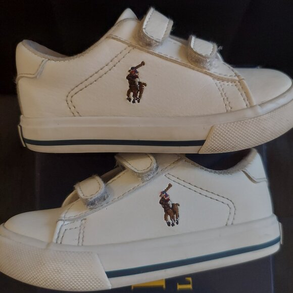 POLO RALPH LAUREN WHITE SNEAKERS FOR TODDLERS - Picture 5 of 5